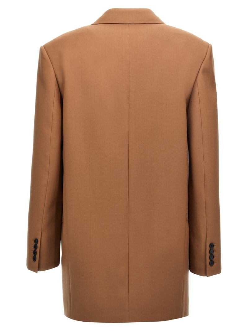 Gabardine double-breasted blazer 798010Y7B732726 SAINT LAURENT Beige