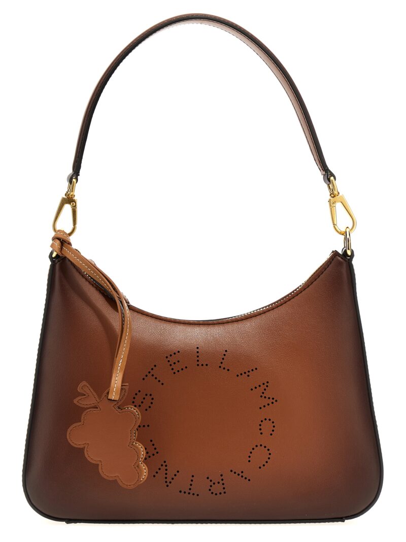 Openwork logo shoulder bag STELLA MCCARTNEY Brown