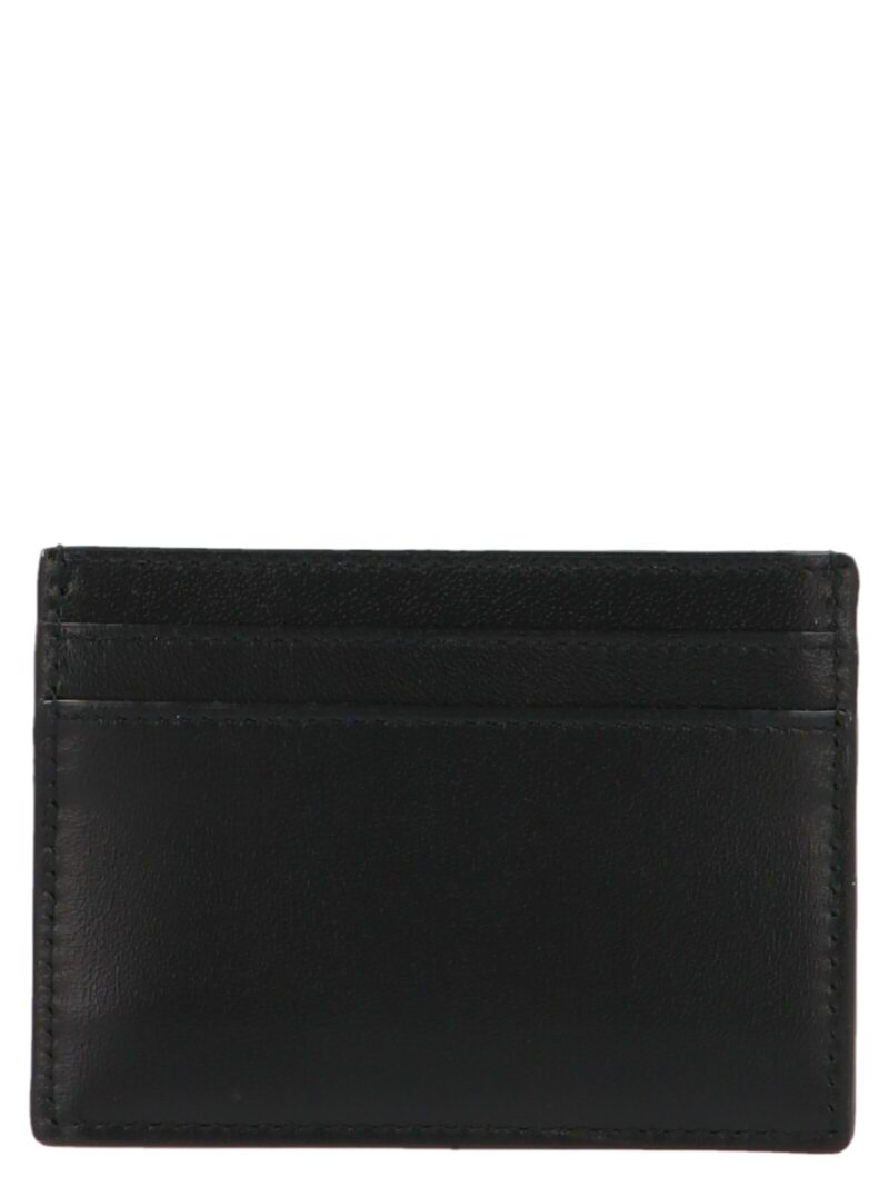 Logo leather cardholder 6076031JB0U1000 SAINT LAURENT Black