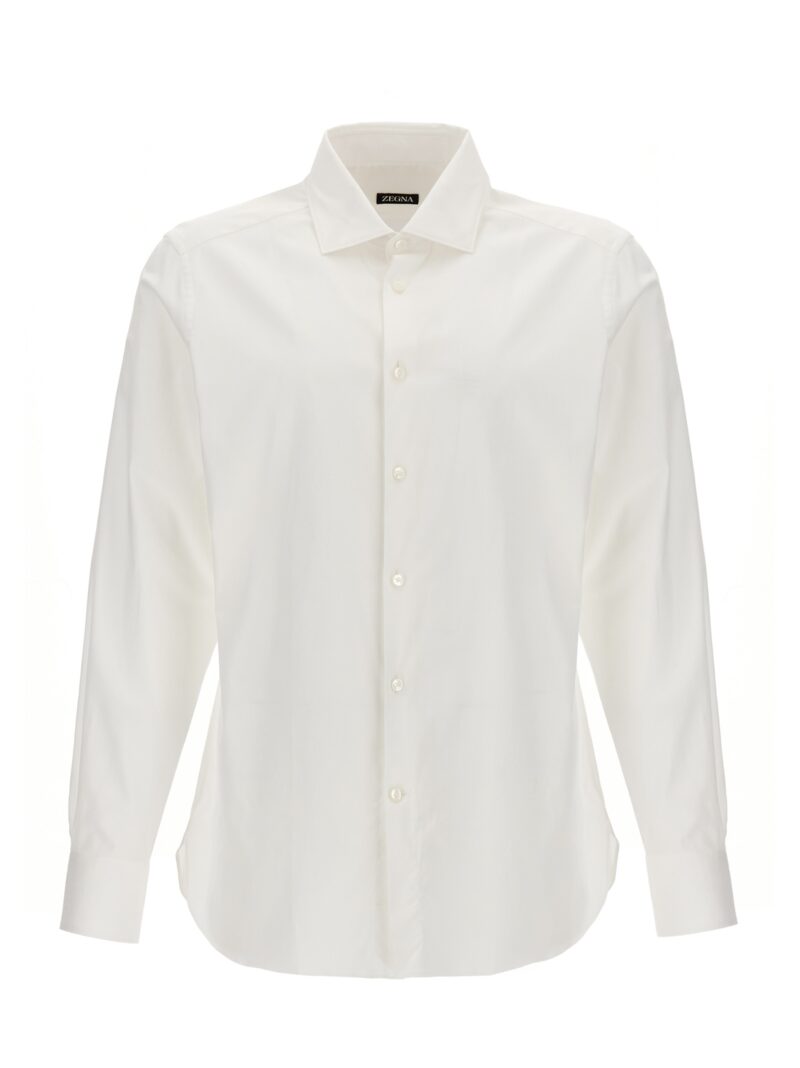 Stretch poplin shirt ZEGNA White