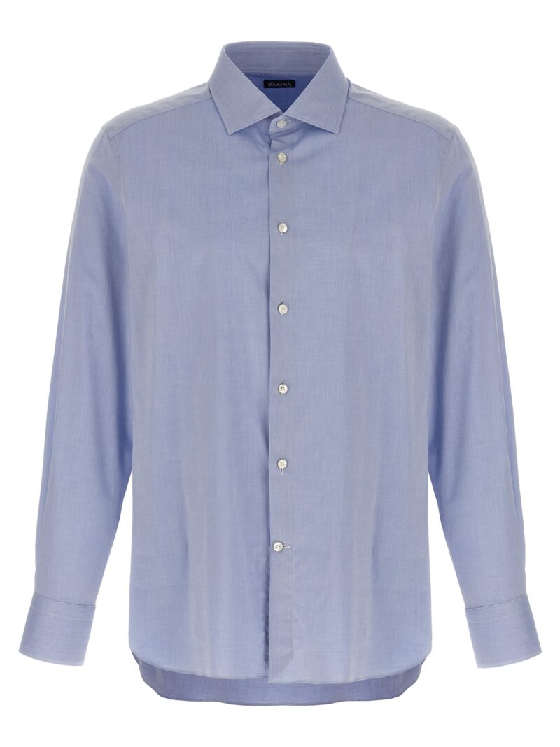 Poplin shirt ZEGNA Light Blue