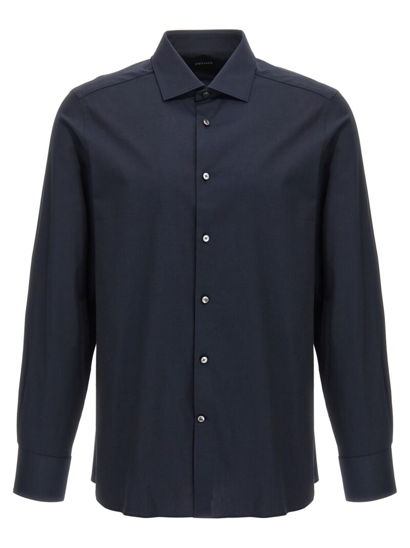 Poplin shirt ZEGNA Blue