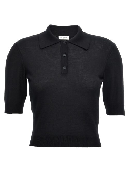 'Cassandre' polo shirt SAINT LAURENT Black