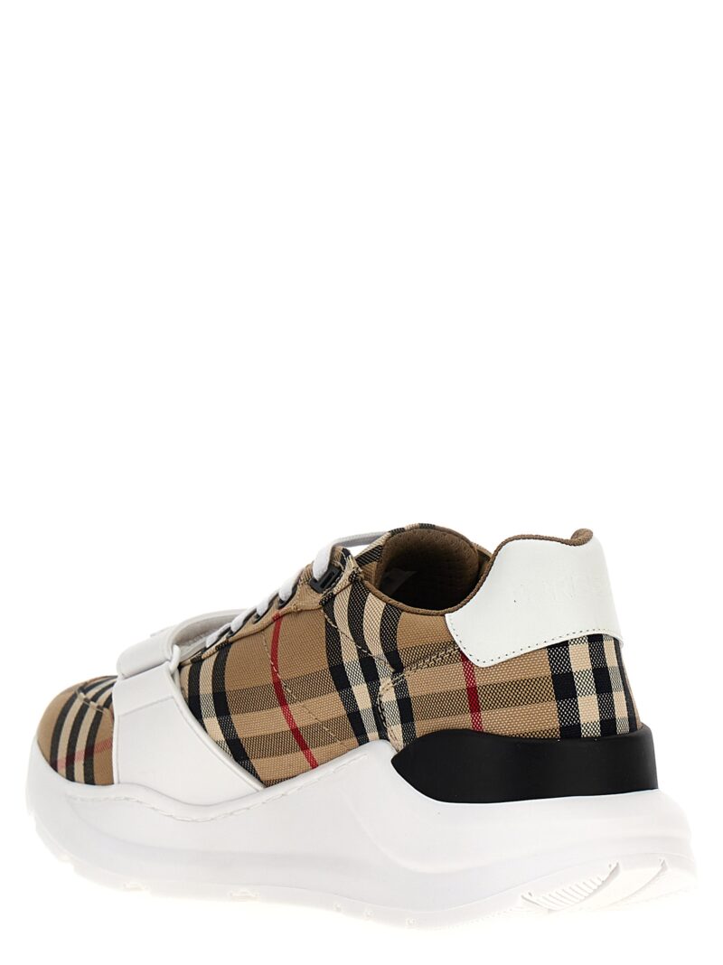 Check sneakers Man BURBERRY Beige