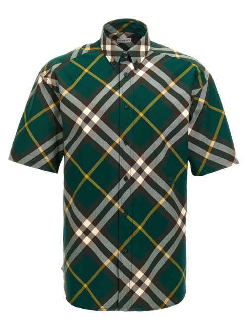 Check shirt BURBERRY Green