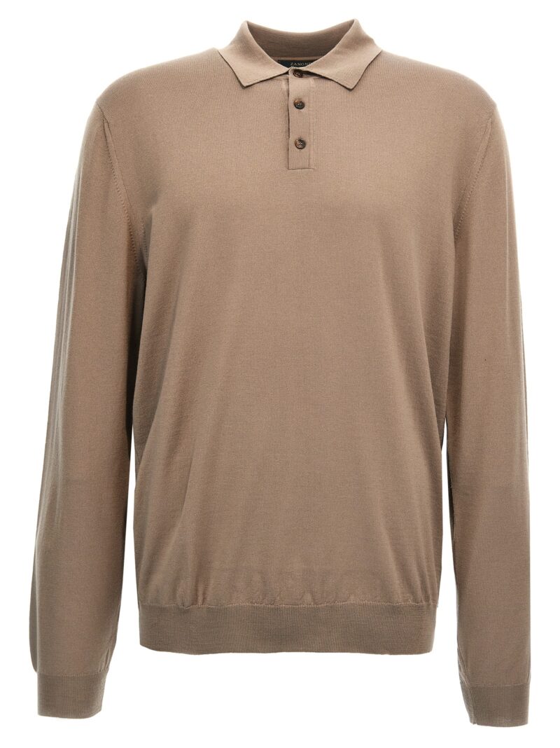 Wool polo shirt ZANONE Beige