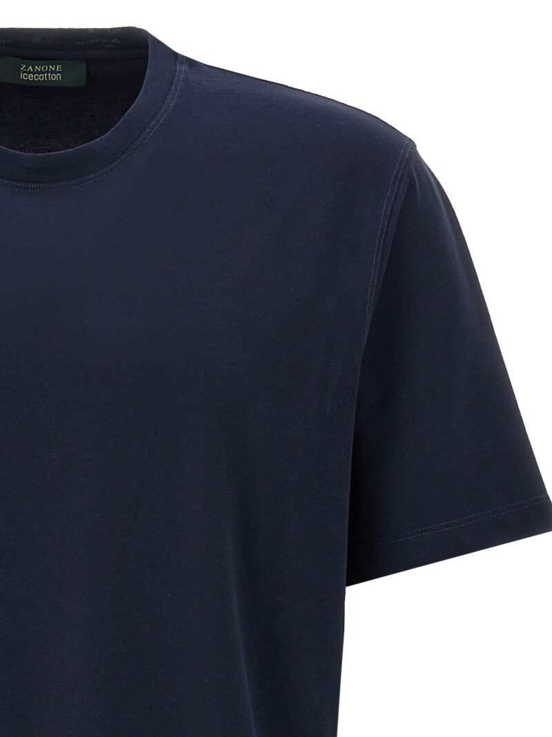 Ice cotton t-shirt Man ZANONE Blue