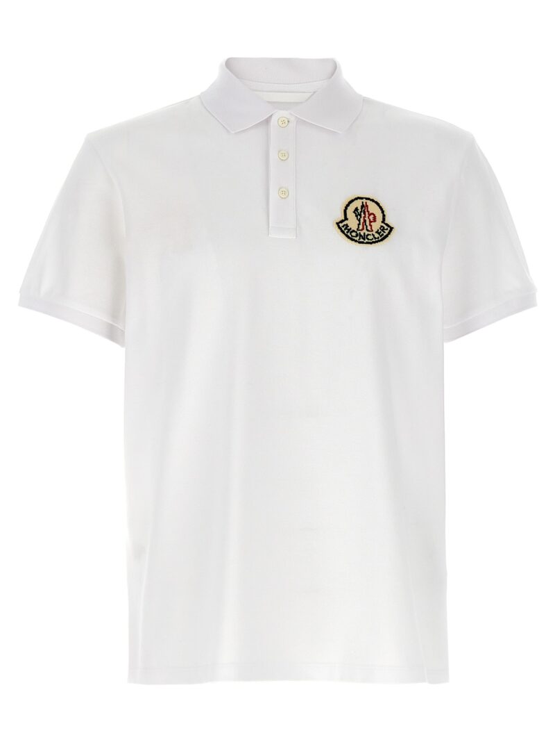 Logo patch polo shirt MONCLER White