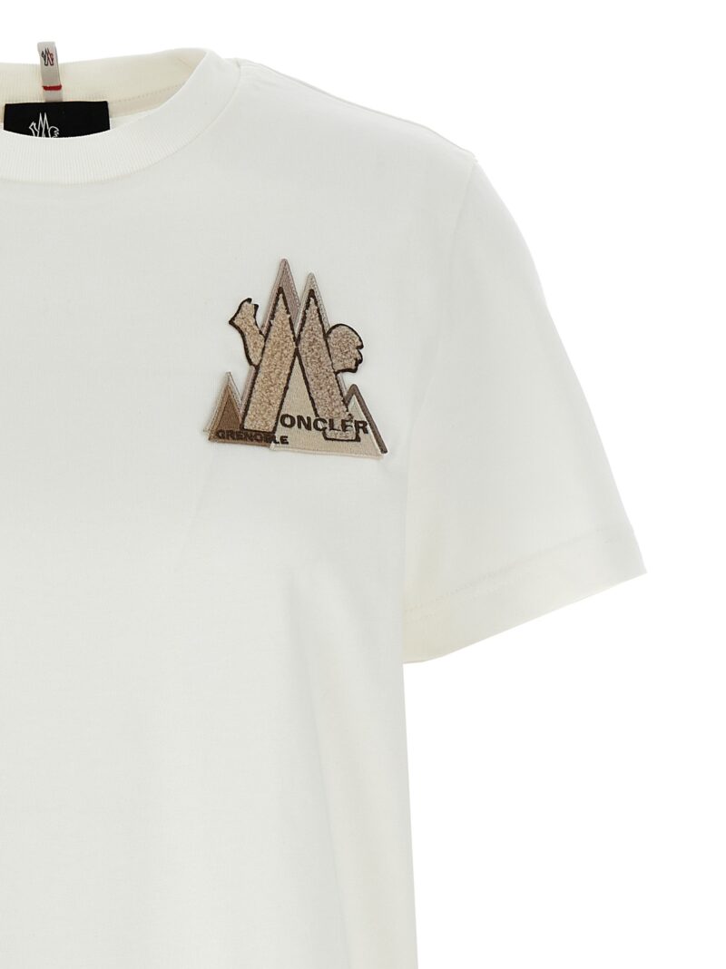 Logo patch t-shirt Woman MONCLER GRENOBLE White