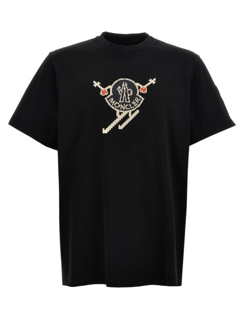 Logo print T-shirt MONCLER Black