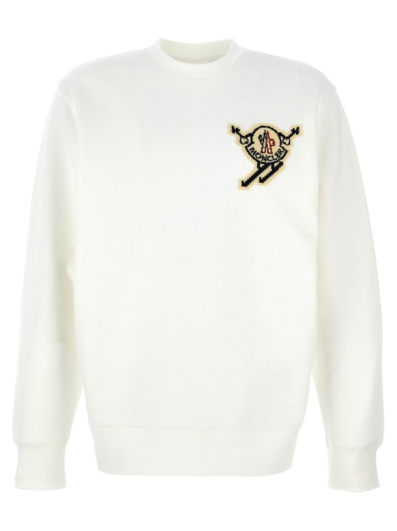 Logo patch sweatshirt MONCLER White