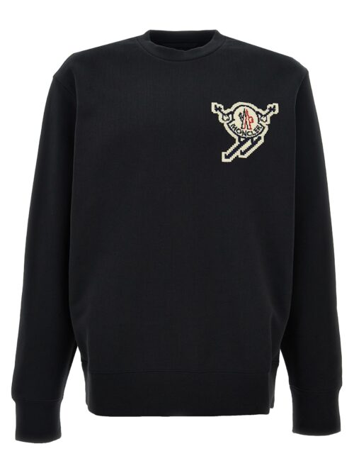 Logo patch sweatshirt MONCLER Black