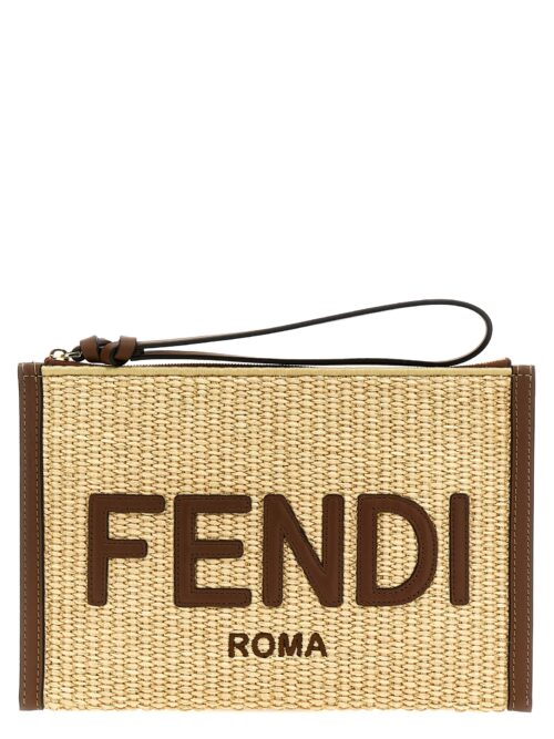 'Fendi Roma' clutch FENDI Beige