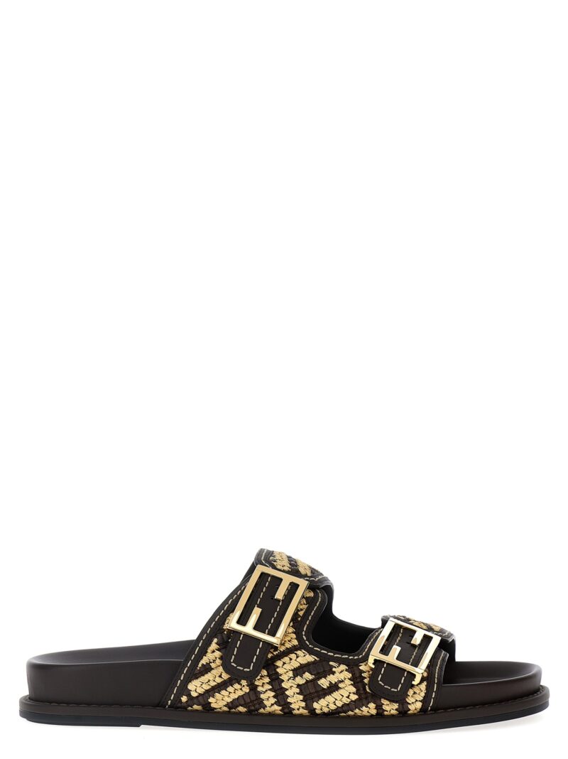 'Fendi Feel' sandals FENDI Beige