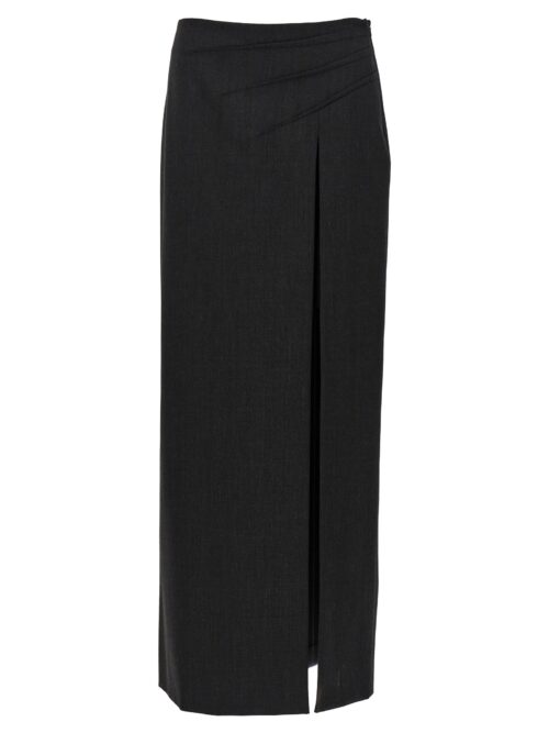 Side split skirt ALBERTA FERRETTI Gray