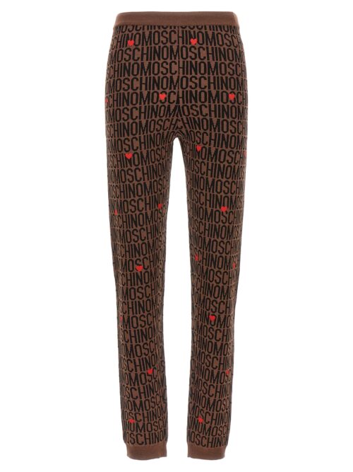 'Logo' leggings MOSCHINO Brown