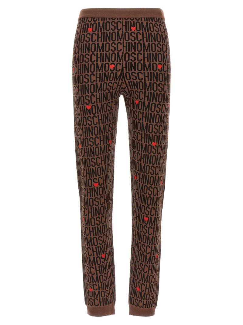 'Logo' leggings MOSCHINO Brown