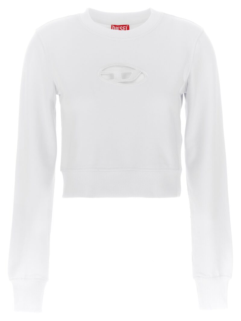 F-Slimmy cropped sweatshirt DIESEL White