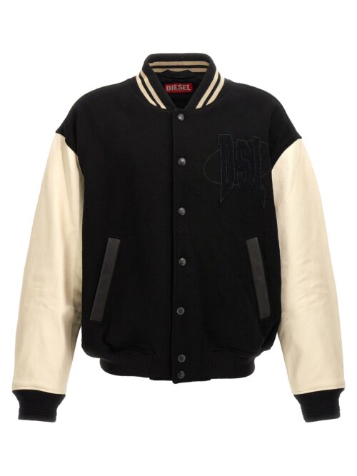 'L-Nyman' bomber jacket DIESEL White/Black