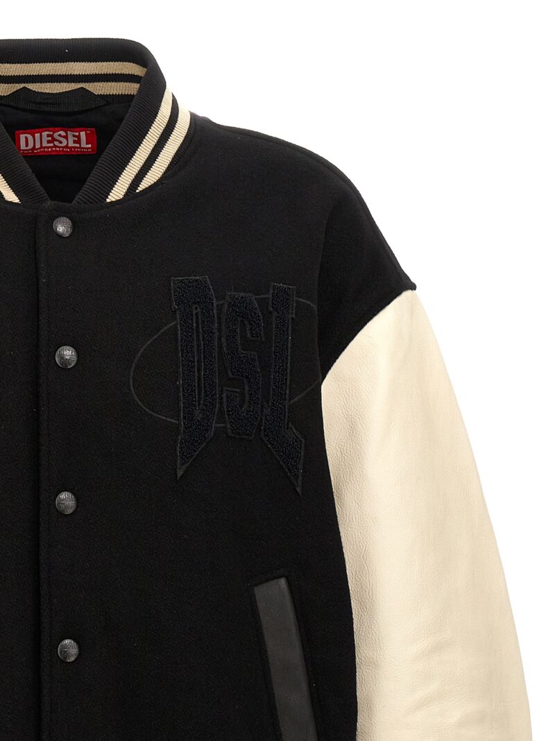 'L-Nyman' bomber jacket Man DIESEL White/Black