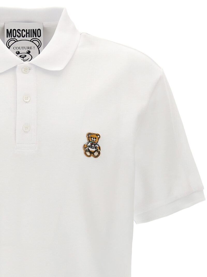 Teddy polo shirt Man MOSCHINO White