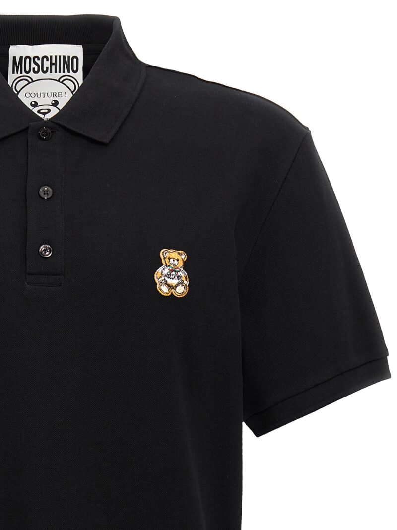 Teddy polo shirt Man MOSCHINO Black