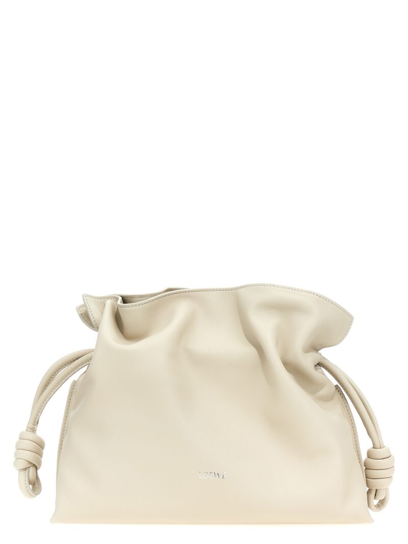 'Flamenco Medium' clutch LOEWE White