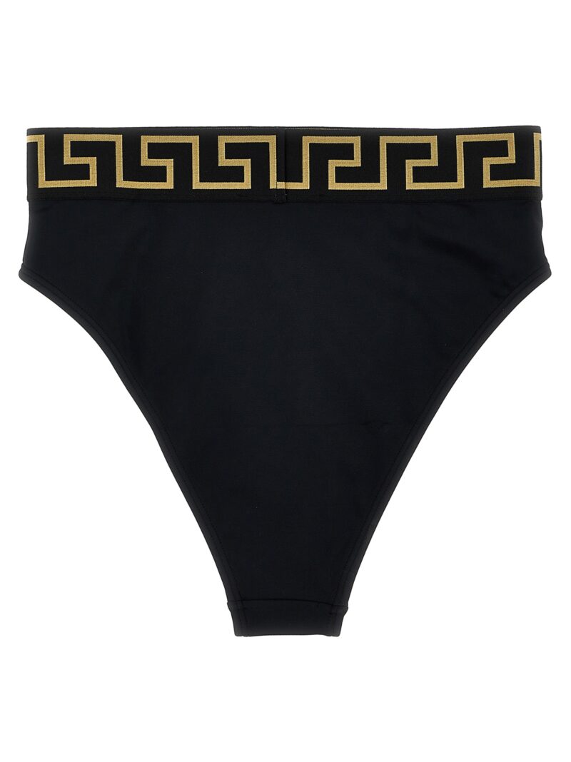 'Greca' bikini bottoms ABD010951A11119A1008 VERSACE Black