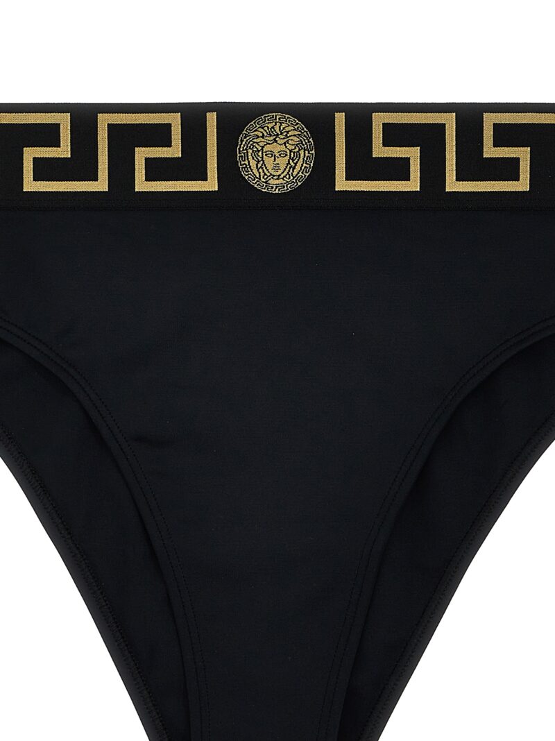 'Greca' bikini bottoms Woman VERSACE Black