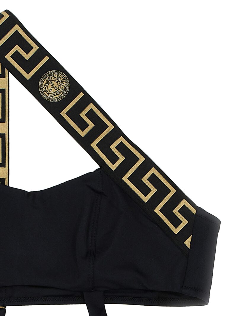 'Greca' one-piece swimsuit Woman VERSACE Black