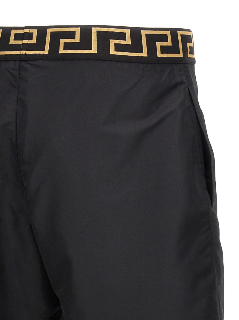 'Greca' swimsuit 100% polyester VERSACE Black