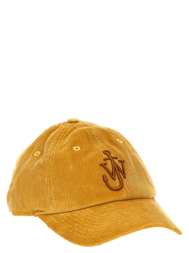 Logo embroidery velvet cap AC0198FA0386251 J.W.ANDERSON Beige