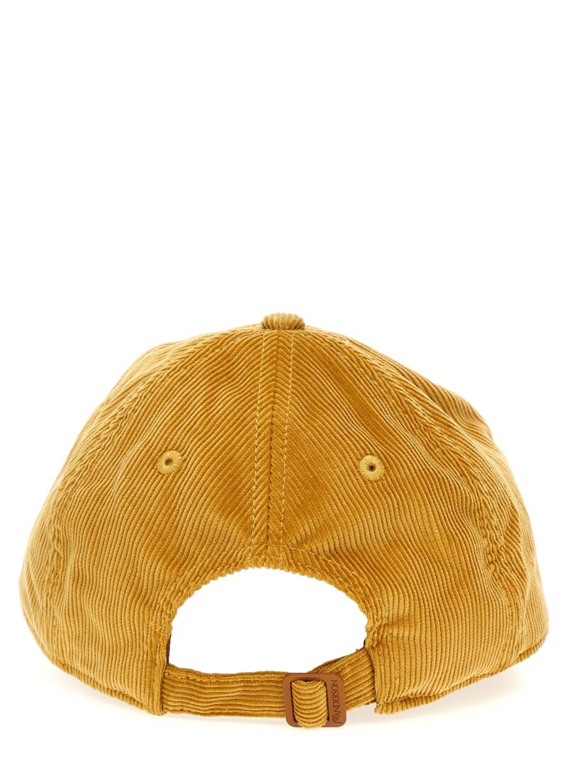 Logo embroidery velvet cap Man J.W.ANDERSON Beige