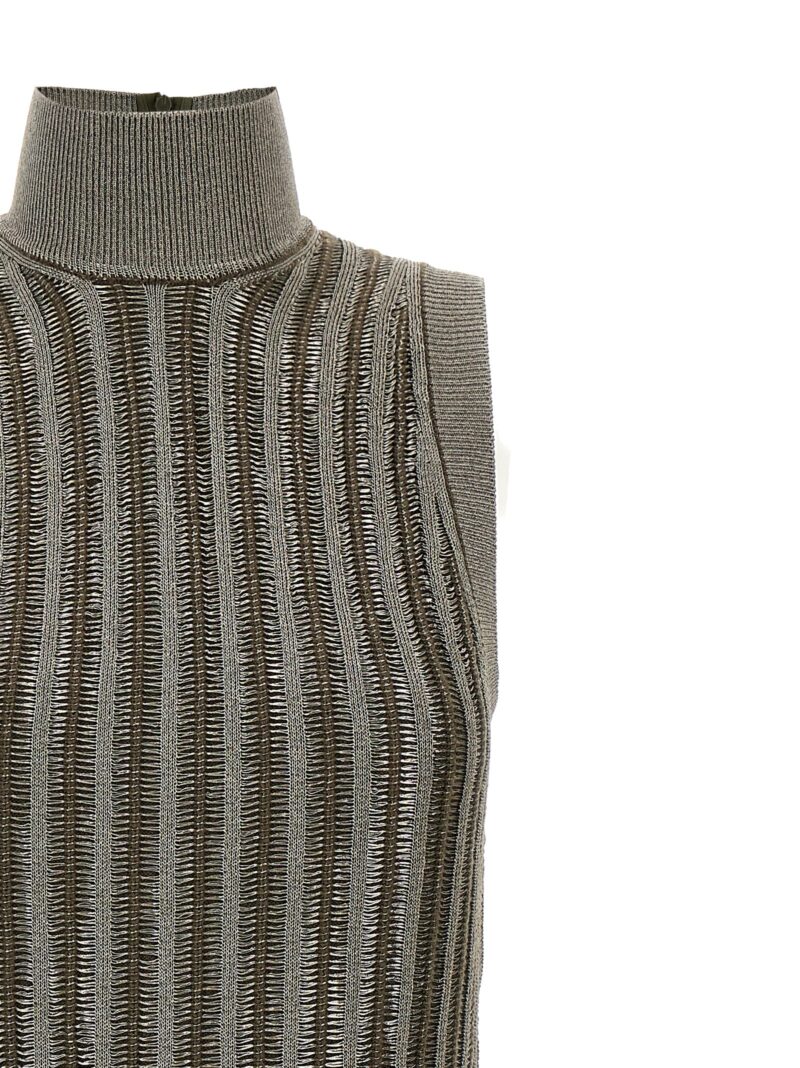 Laminated knit dress Woman TOM FORD Green