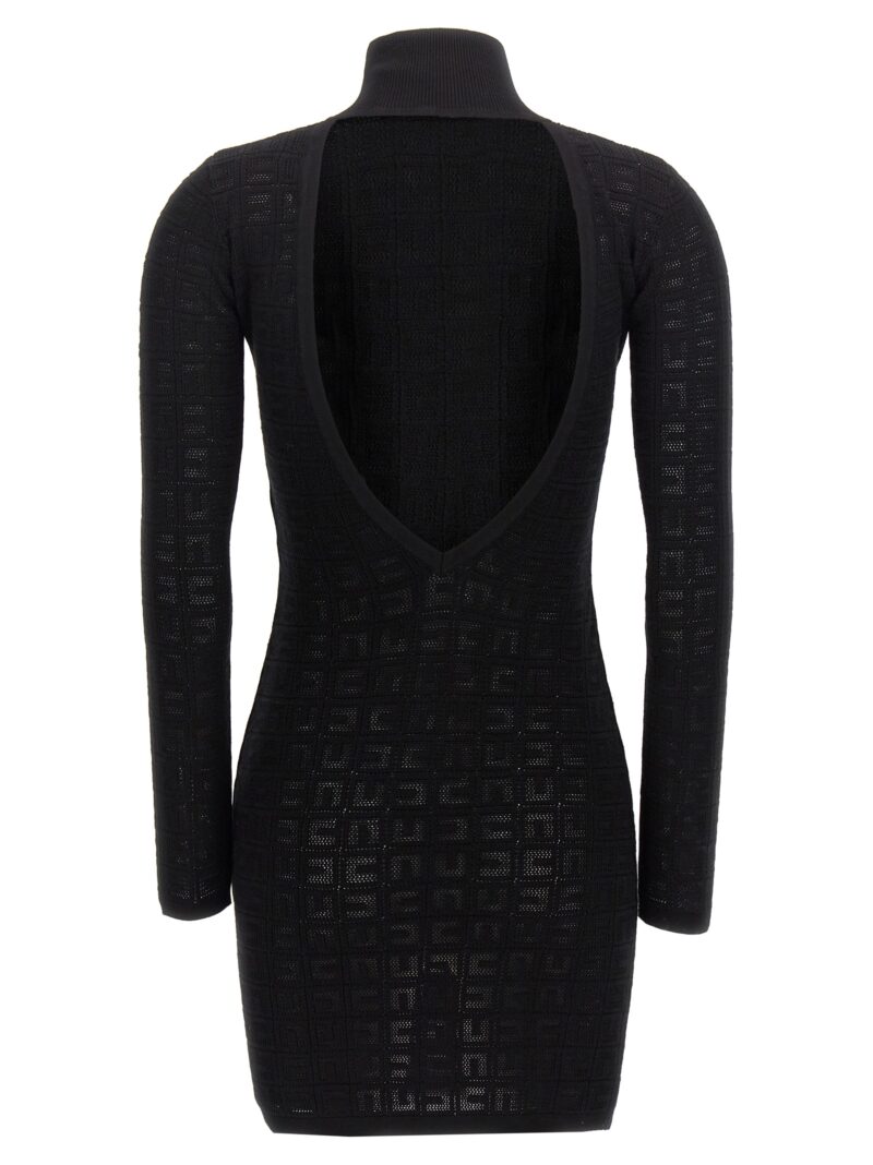 Openwork logo dress AM04B46E2110 ELISABETTA FRANCHI Black