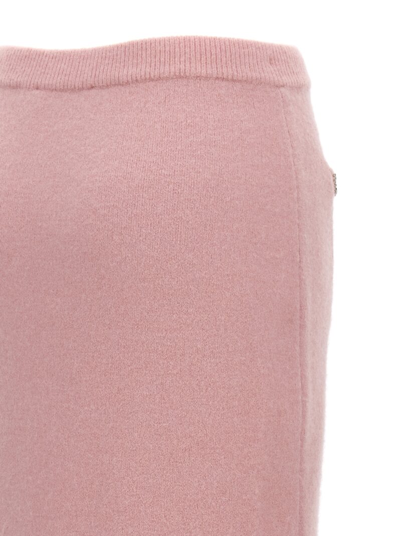 'Pink Embellished Knit Midi' skirt 48% vi