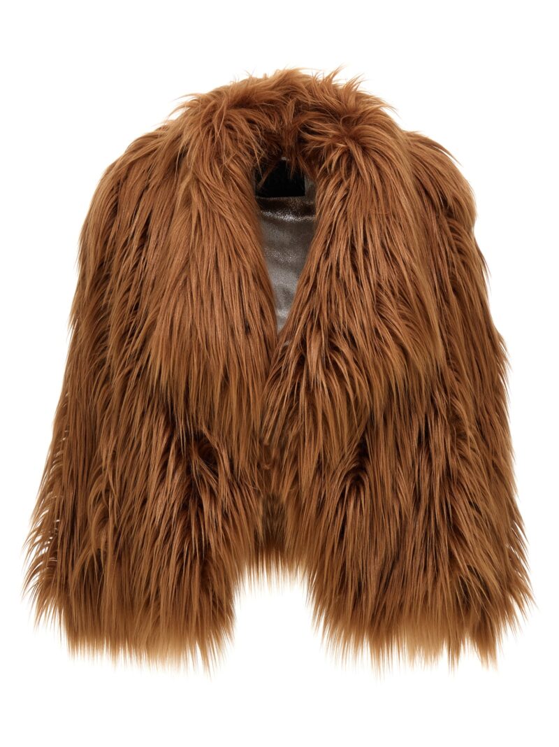 'Bacon Short' faux fur B&B COUTURE Brown