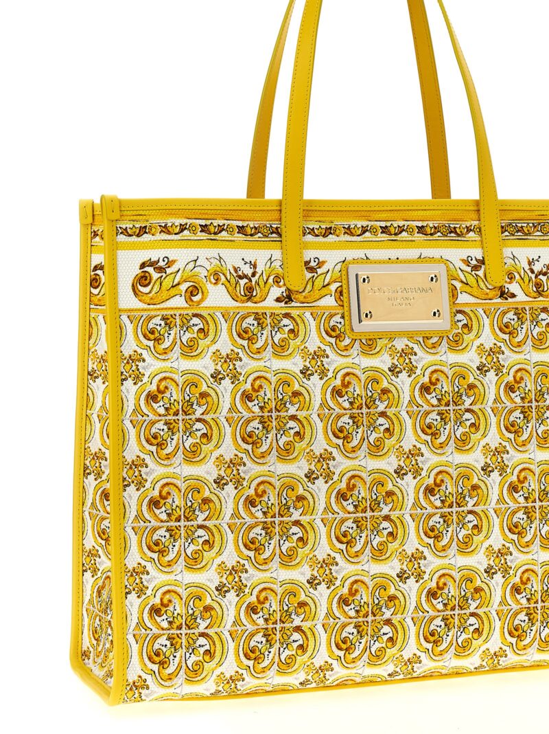 'Maiolica' large shopping bag Woman DOLCE & GABBANA Yellow