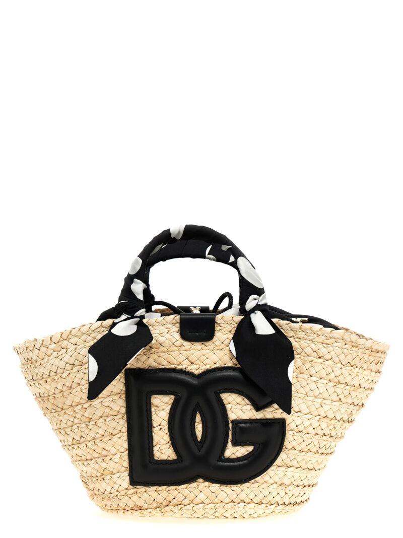 'Kendra' small shopping bag DOLCE & GABBANA White/Black