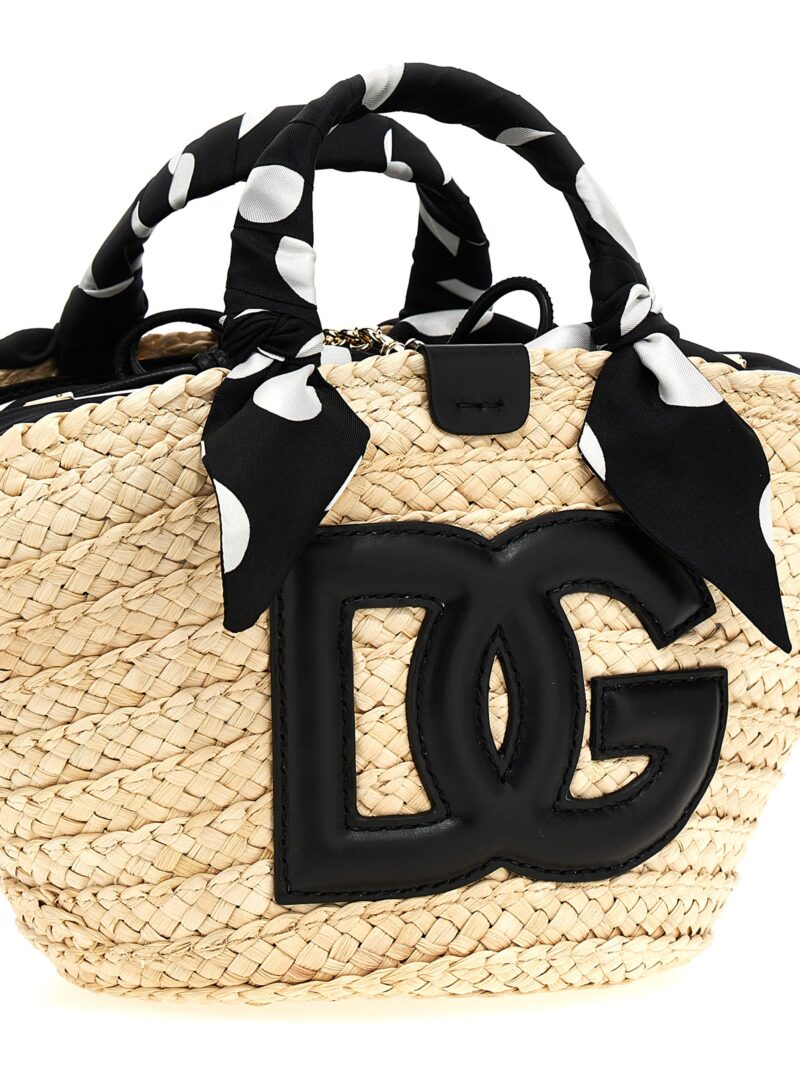 'Kendra' small shopping bag Woman DOLCE & GABBANA White/Black