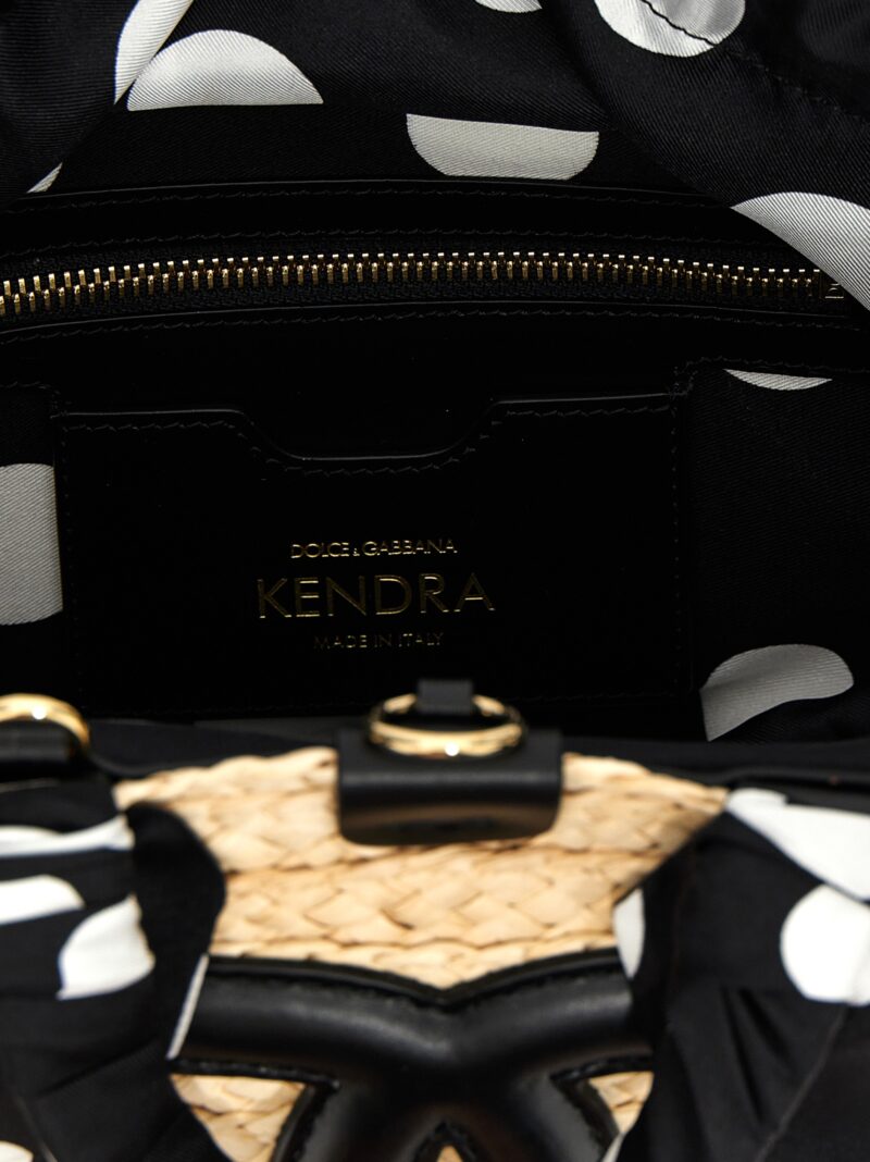 'Kendra' small shopping bag 90% sw 5% le 5% se DOLCE & GABBANA White/Black