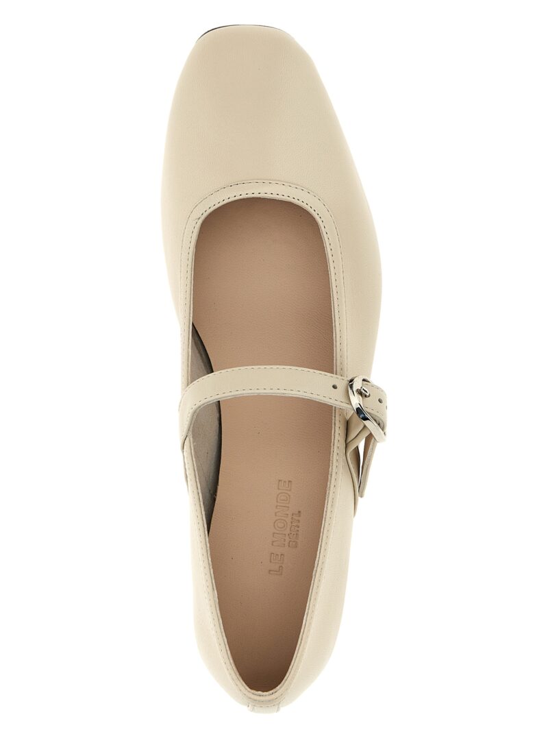 'Mary Jane' ballet flats 100% lamb leather (Ovis aries) LE MONDE BÉRYL Beige