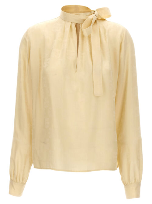 Logo lavalliere shirt GIVENCHY Beige