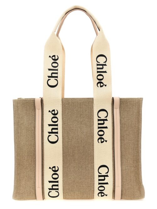 'Woody Medium' shopping bag CHLOÉ Pink