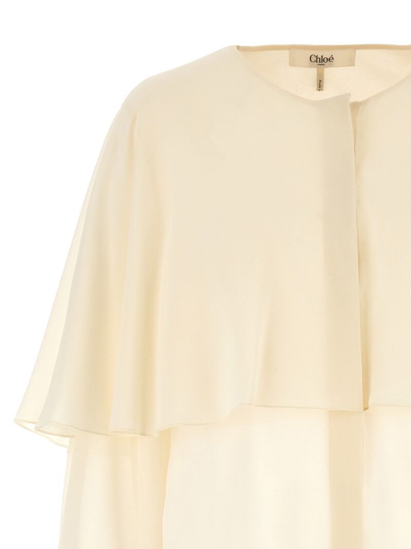 Cape shirt Woman CHLOÉ White