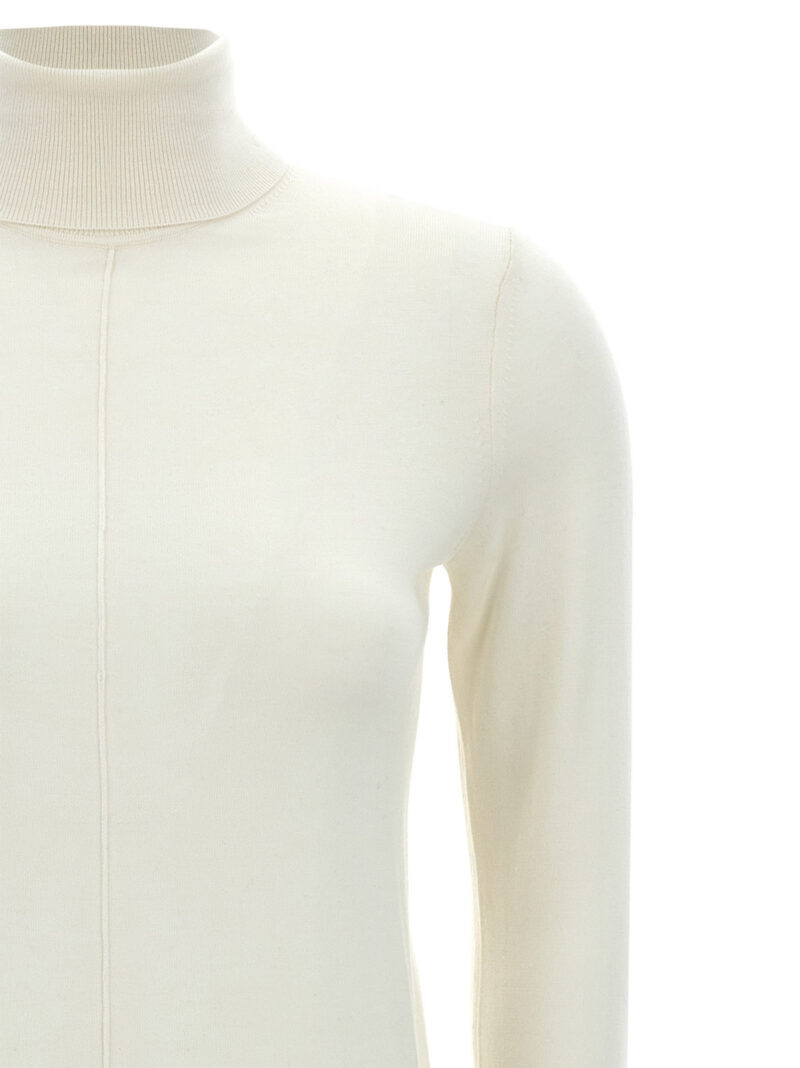 Logo embroidery turtleneck sweater Woman CHLOÉ White