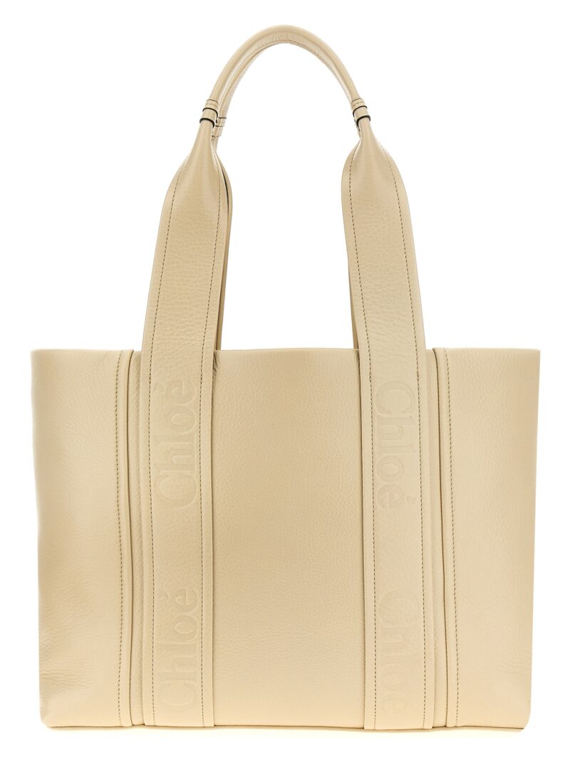 Medium 'Woody' Shopping CHLOÉ Beige