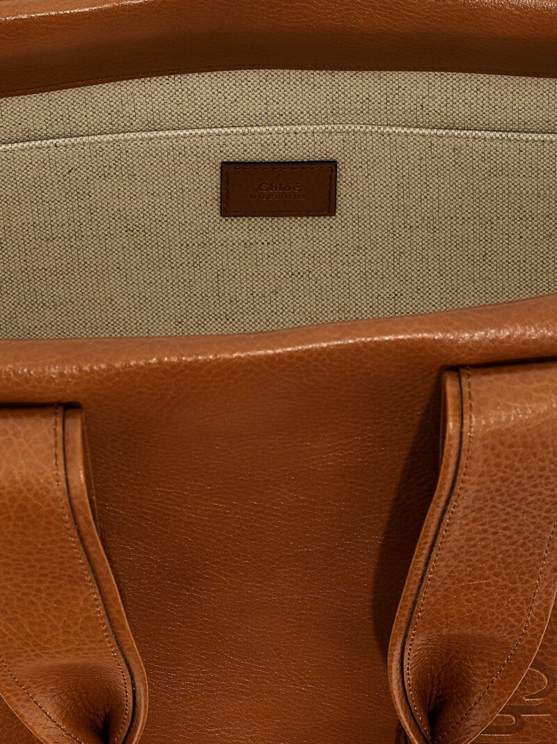 Medium 'Woody' Shopping 100% calf leather (Bos Taurus) CHLOÉ Brown