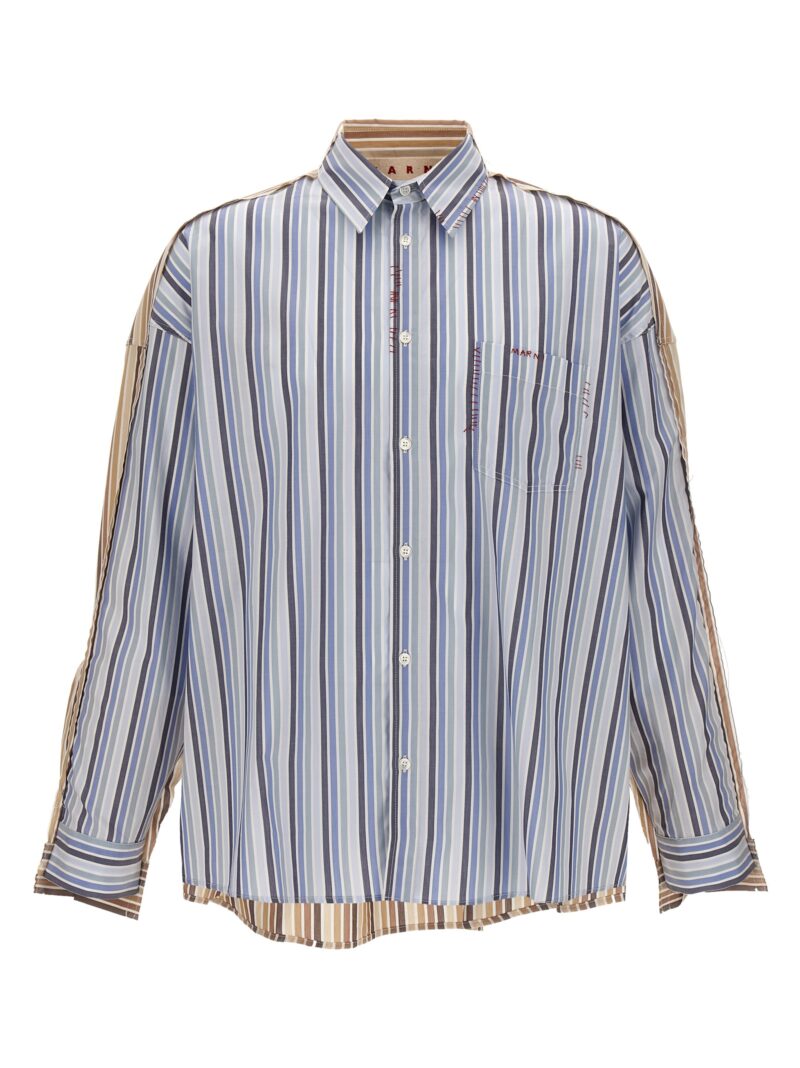 Unfinished striped shirt MARNI Multicolor