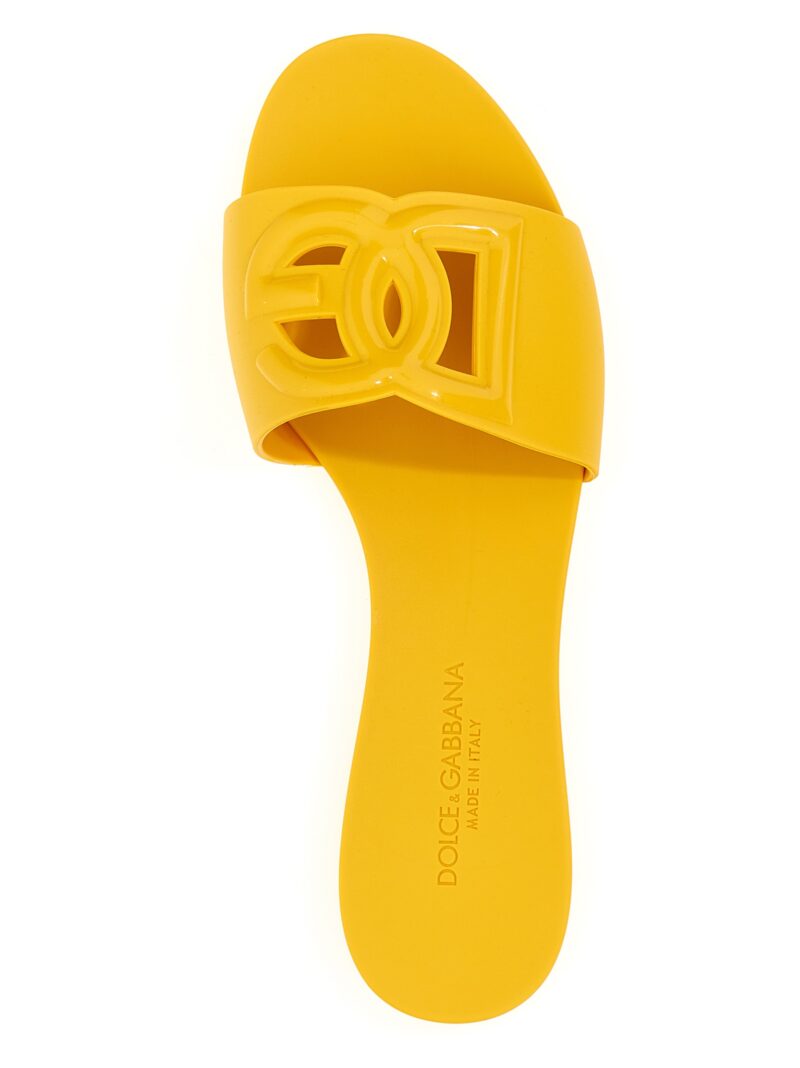 Logo slides Woman DOLCE & GABBANA Yellow